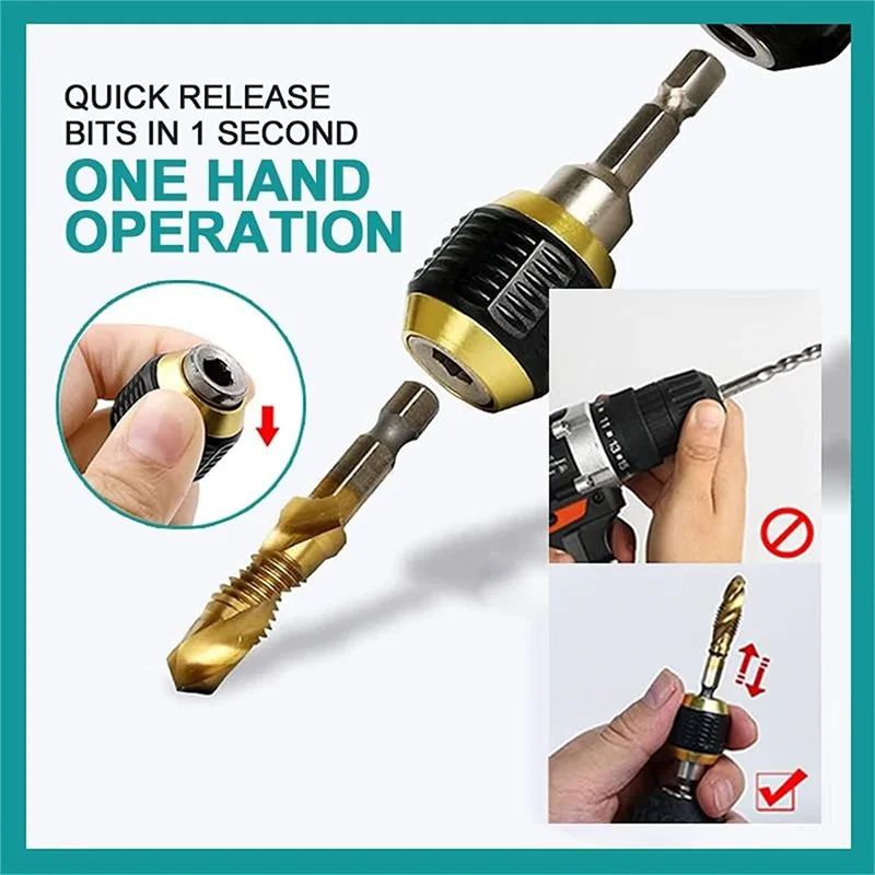 Quick Release Hexagon Drill Bit 60mm/150mm Hex Shank Connecting Rod Fast Change Bit Holder Extension Screwdriver Chuck Adapter