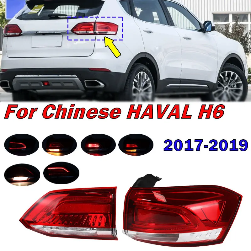 

Car Rear Tail Light Turn Signal Lamp Warning Brake Light For Chinese HAVAL H6 2017 2018 2019 New Model Taillight Car Accessories