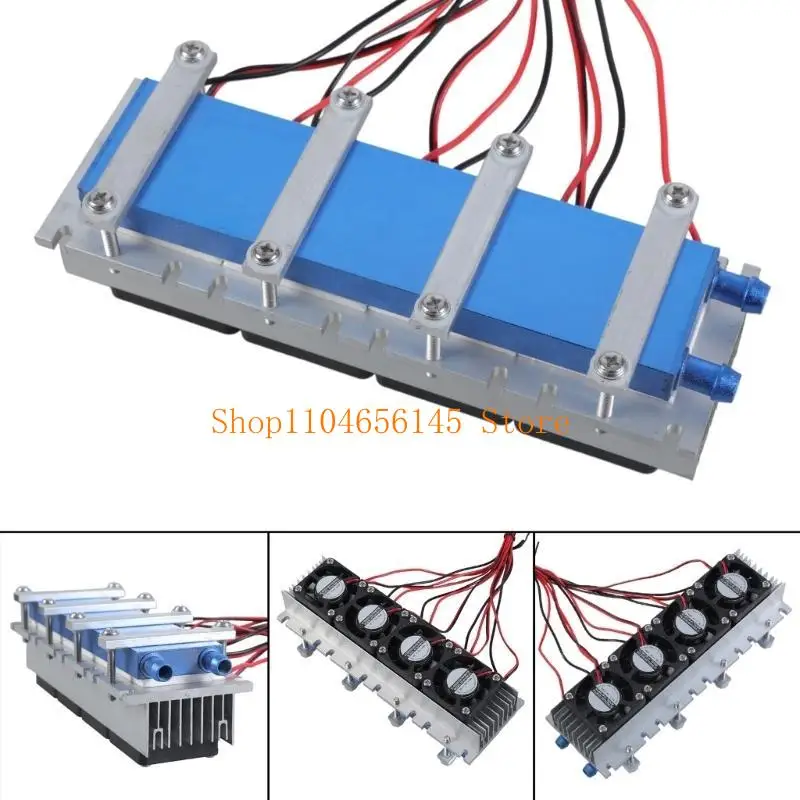 12V 288W Semiconductor Thermoelectric Cooler Peltier Electronic Cooling Radiator Air Conditioner Refrigerator Cooler