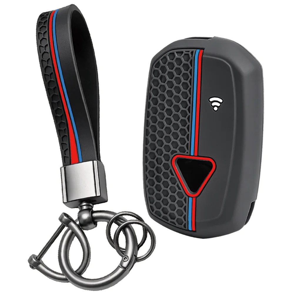 High quality Hot Motorcycle Keychain Key Cover for Triumph Speed Triple XC XE Scramble 1200 Rocket III Silicone Key Case Holder