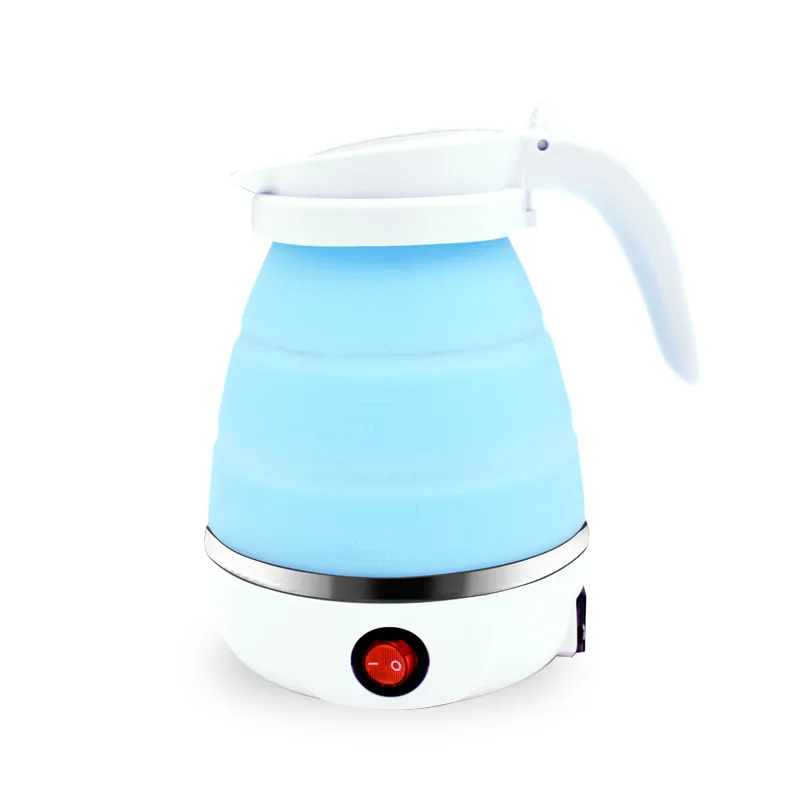 Mini Foldable Kettle Silicone Electric Kettle Portable Teapot Water Heater Outdoor Travel Home Tea Pot Water Kettle 0.6L 600W