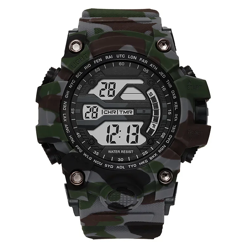 YIKAZE Sports Watches for Man Luminous Men's Sport Digital Watch Waterproof Electronic Wristwatch for Kids Children Student