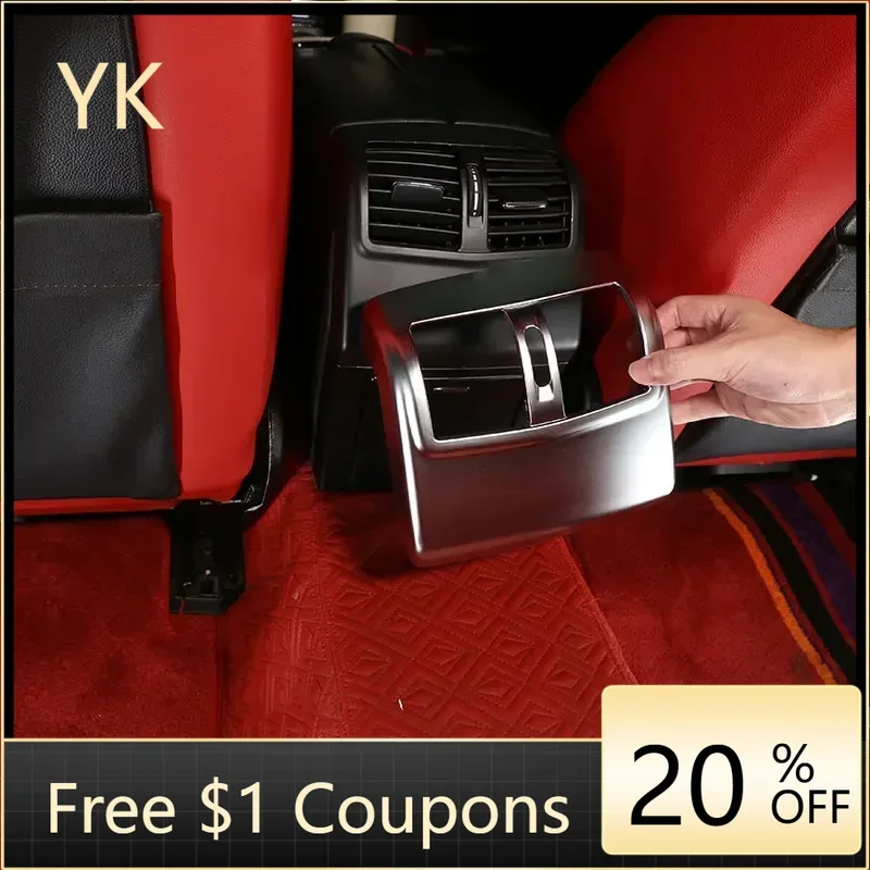 

ABS Carbon Fiber Car Rear Air Conditioning Vent Cover Trim Interior Car Accessories For Mercedes Benz E Class W212 2012-2015