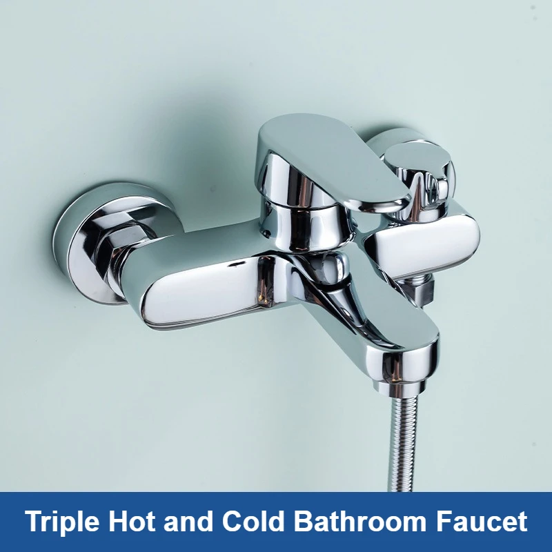 

Bathroom Mixer Faucet Shower Accessories Chrome Bathtub Faucets Multifunctional Hot and Cold Water Tap Shower Faucet