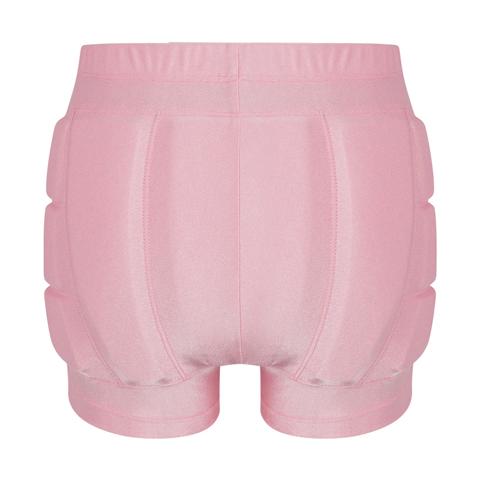 Kids Girls Boys Cutout Front Butt Hip Padded Shorts Solid Color Sports Shorts for Skating Snowboarding Skateboarding