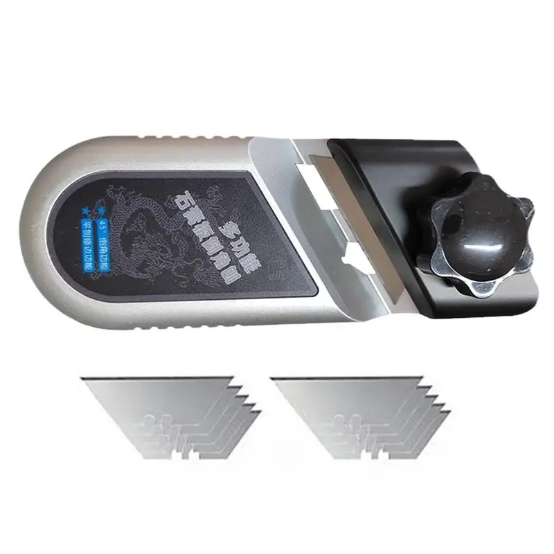 

Drywall Chamfer Tool Aluminum Alloy Plasterboard V Edger Chamfer With 10 Cutter Precision-Ground Efficient Angle Planer For