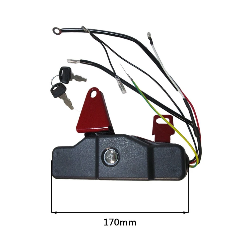 Bomba de agua de motor de gasolina F, interruptor de Control de llave de arranque eléctrico, caja de Control, motor de máquina de ingeniería de labranza 168F/170F