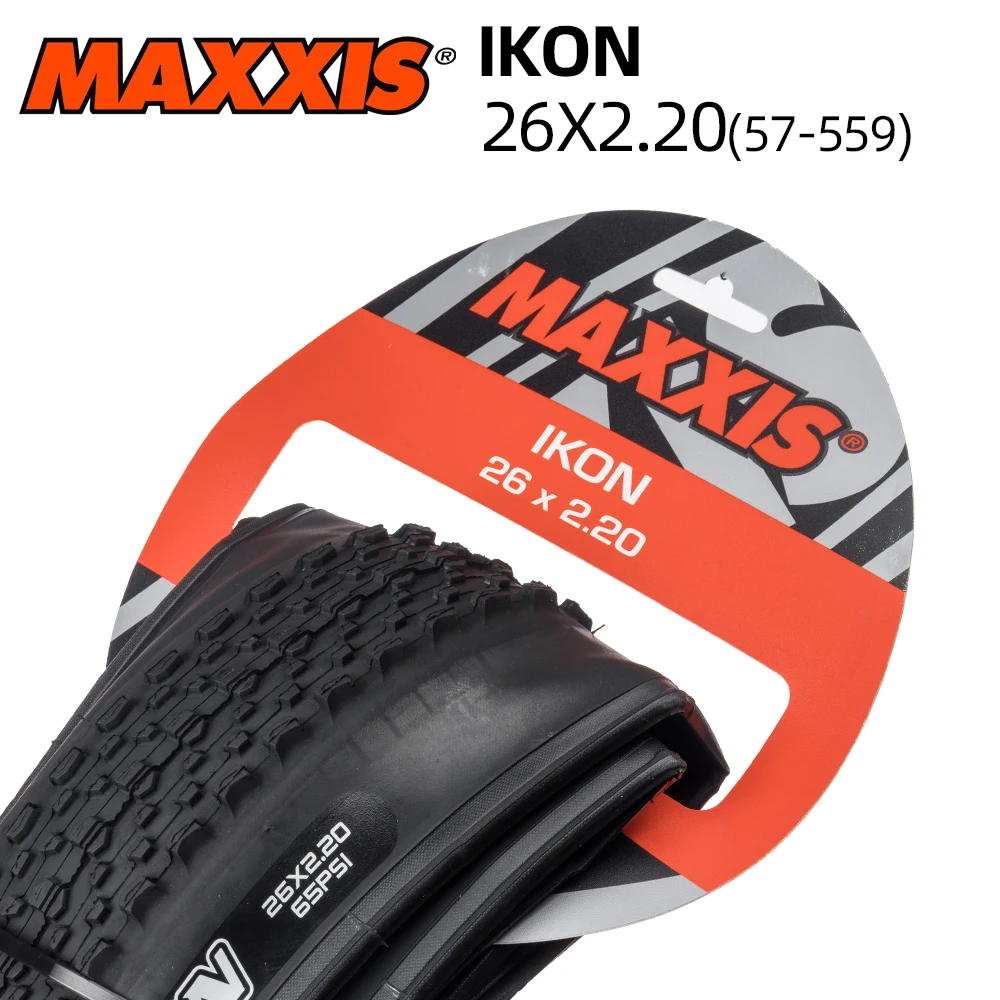 

26x2.20 57-559 MAXXIS IKON MOUNTAIN BICYCLE TIRE OF MTB BIKE TYRE TUBE TYPE XC FOLDABLE