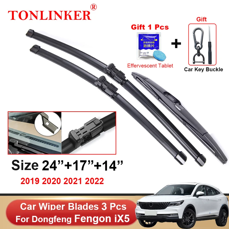 TONLINKER Wiper Blades For Dongfeng Fengon iX5 2019 2020 2021 2022 Car Accessories Front Windscreen Wiper Blade Brushes Cutter