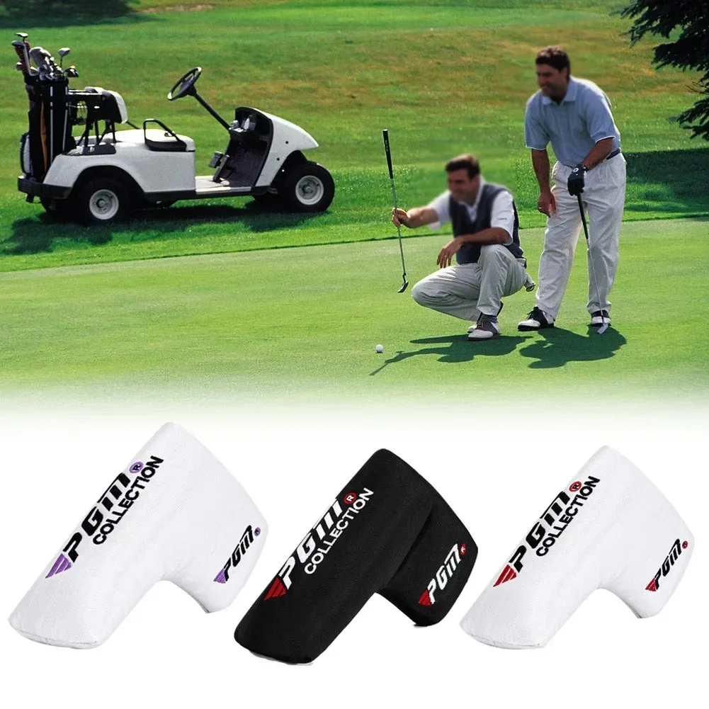 Penutup kepala untuk PGM Golf Putter penutup kepala tebal di dalam melindungi klub Golf yang lebih baik melindungi kepala penutup kain nilon bahan PU