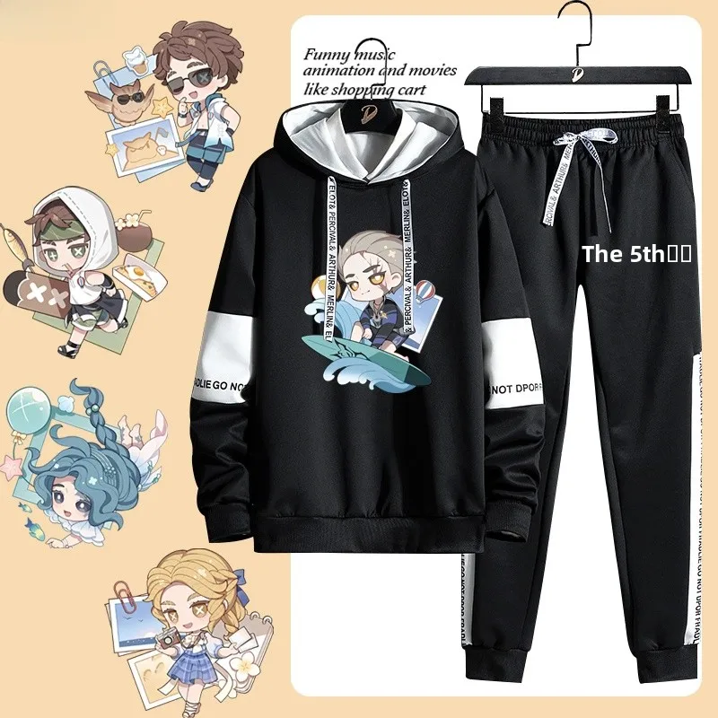 

Fifth Game Estate Doctor Blind Girl Gardener Chari Clothes Hoodie Pants Set Faionable Long Sve Long Pants for Men