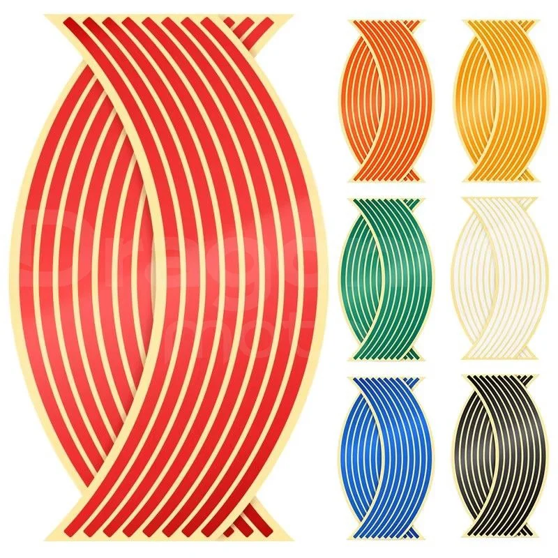 

Наклейка на колесо, светоотражающая лента в полоску на обод, велосипед, мотоцикл, наклейки для Honda, Kawasaki Z750 Z800, для YAMAHA MT07 MT09 MT10 R1