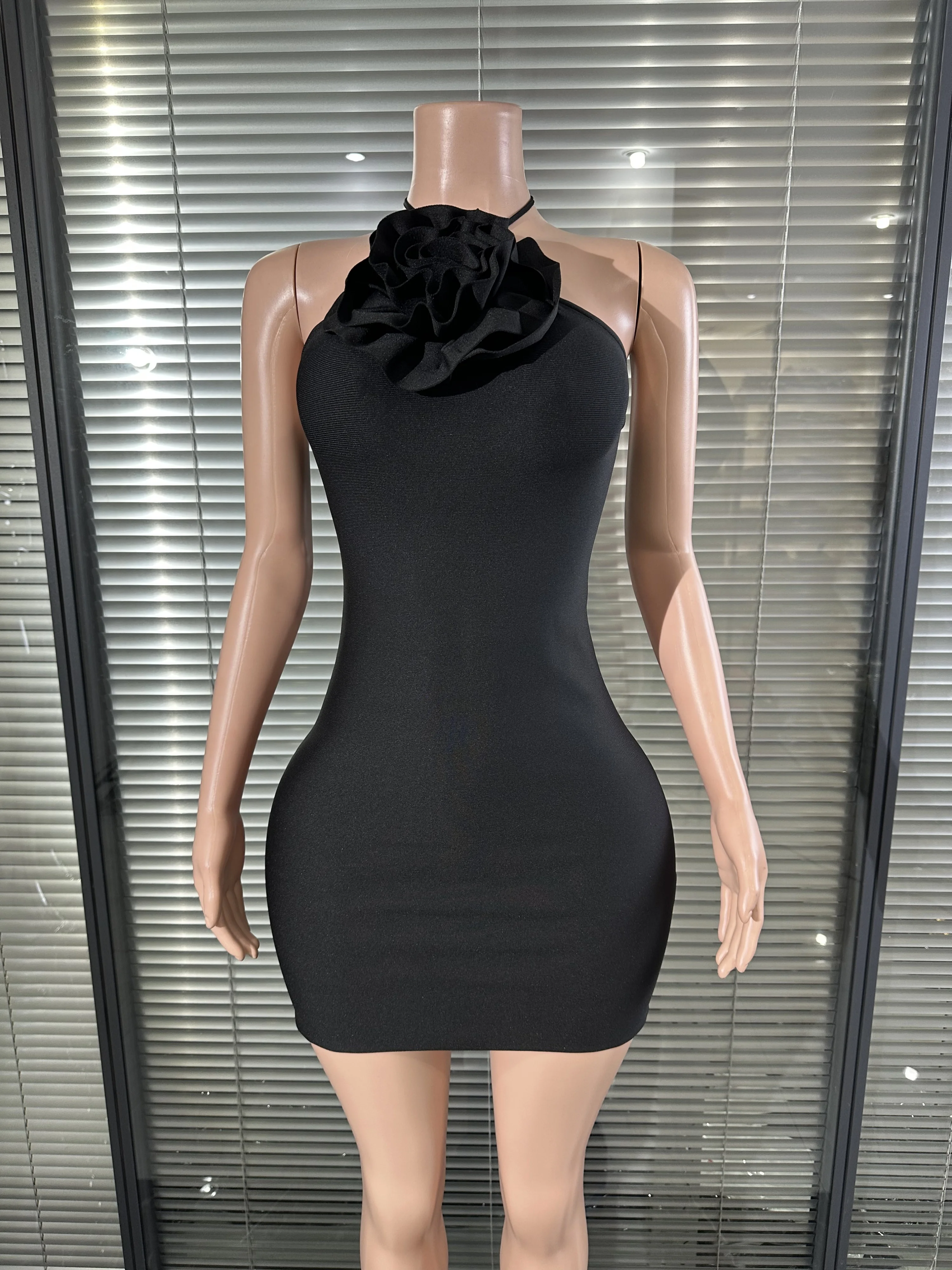 

Элегантное гламурное облегающее мини-платье с цветочным принтом, женское платье без спинки для ночного клуба, вечеринки, дня рождения, для знаменитостей