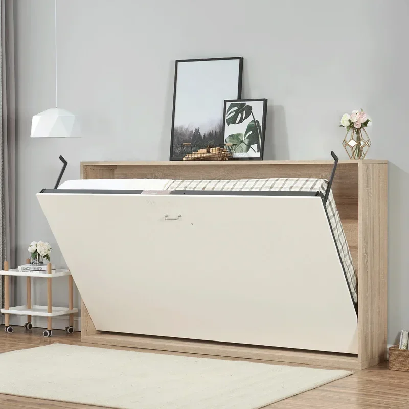 Nordic style automatic invisible folding hidden wall bed turning bed hardware accessories