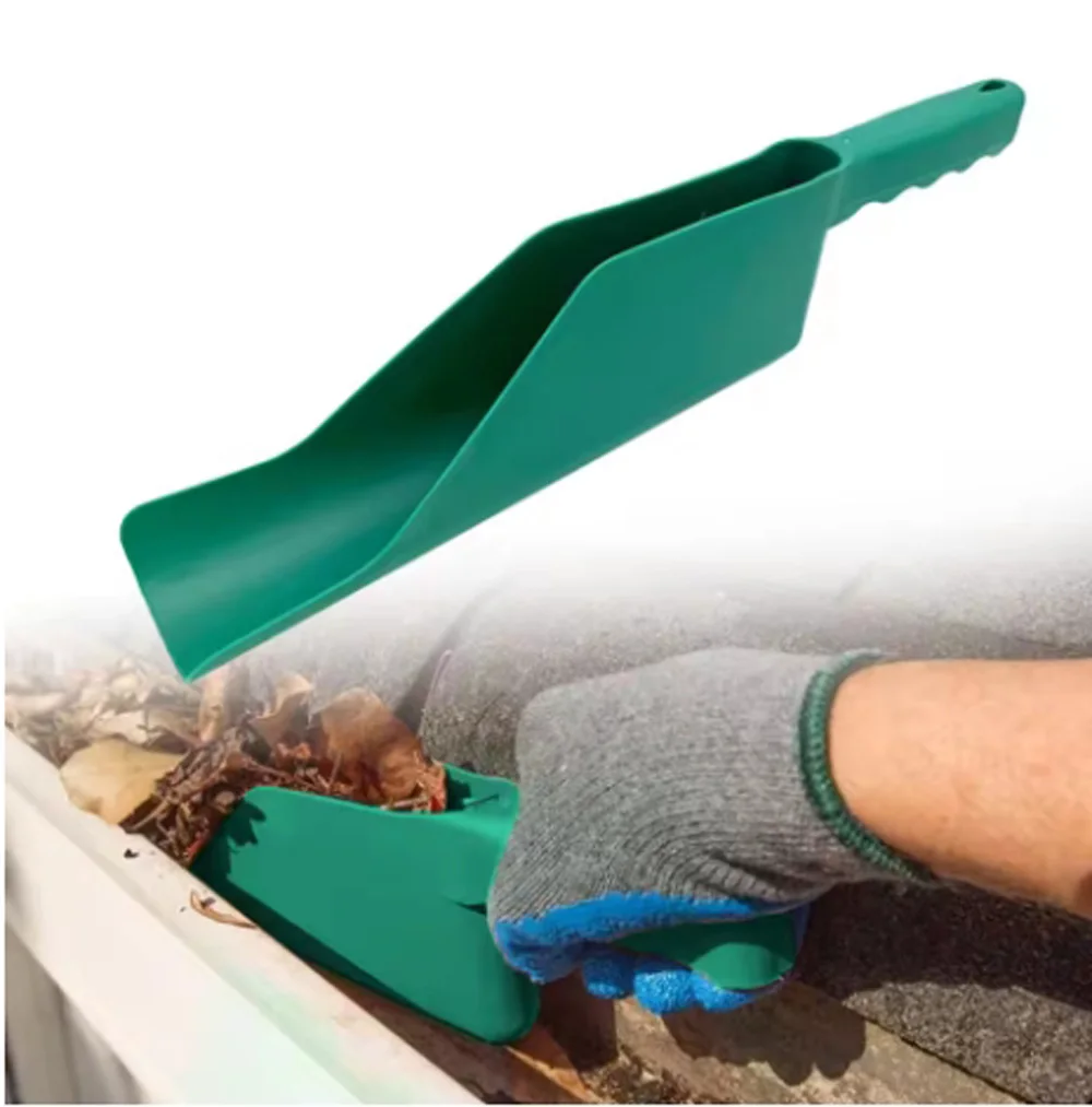 Cuillères de gouttière, pelles de nettoyage, outil de nettoyage du toit, débris de saleté flexibles, outil de nettoyage des feuilles de jardin, 1 pièce