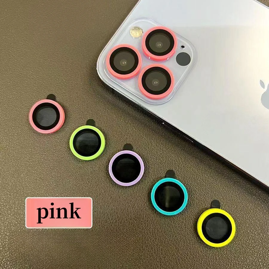 Luminous Ceramic Camera Protector Film For IPhone 14 13 12 11 15 Pro Max 14 Plus 12 13 Mini Lens Ring Tempered Glass Glowing Cap image 4