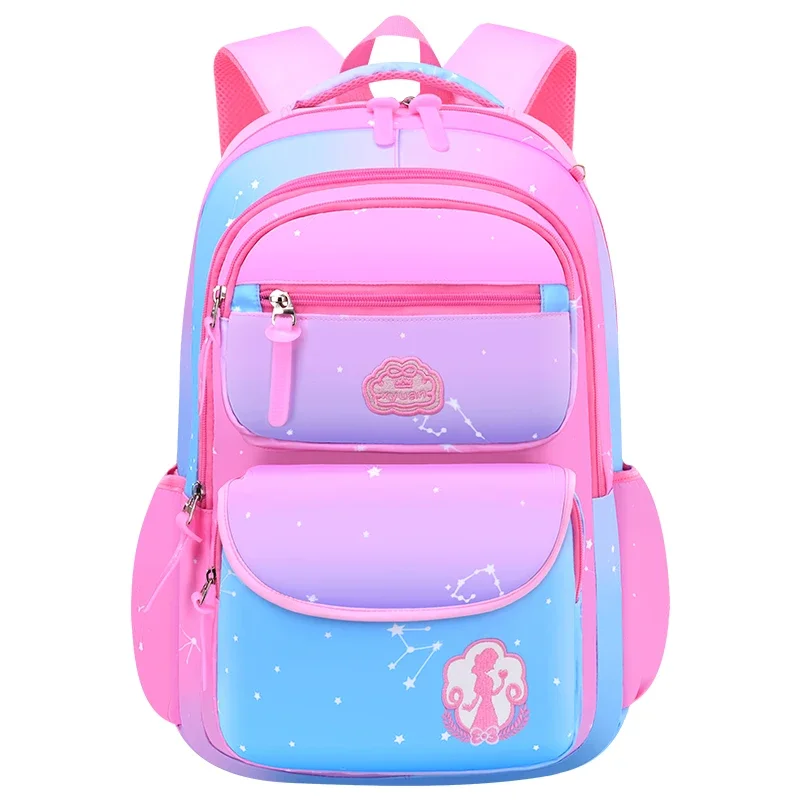 

2024 Trend Primary School Bags Girls Children's Backpack Orthopedic Back Pack Grades Large Capacity Waterproof Kids Book Bag