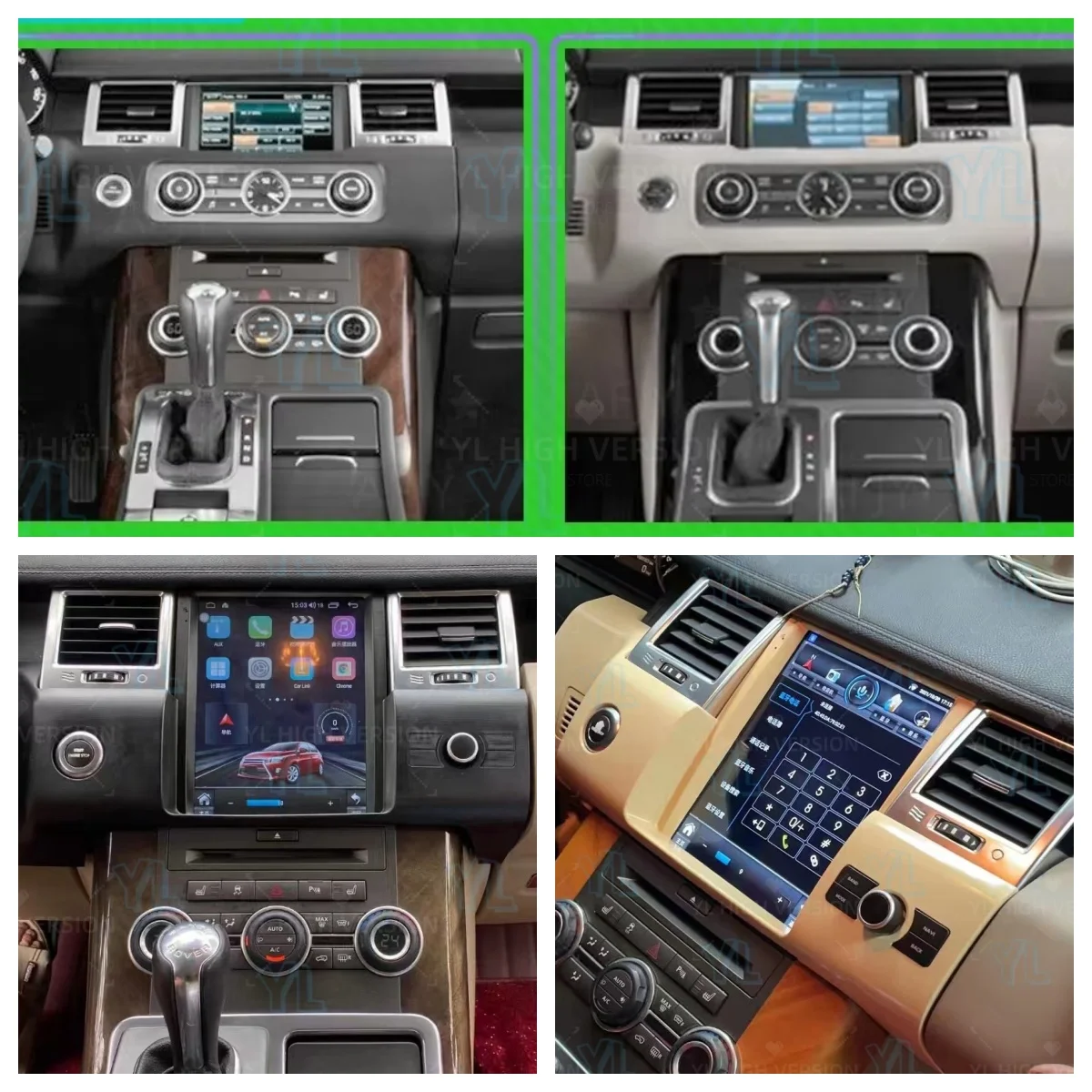 CarPlay For Land Rover Range Rover Sport 2010 2013 Touch Screen GPS Navigation Multimedia Player Wifi 4G Dual System Android Aut