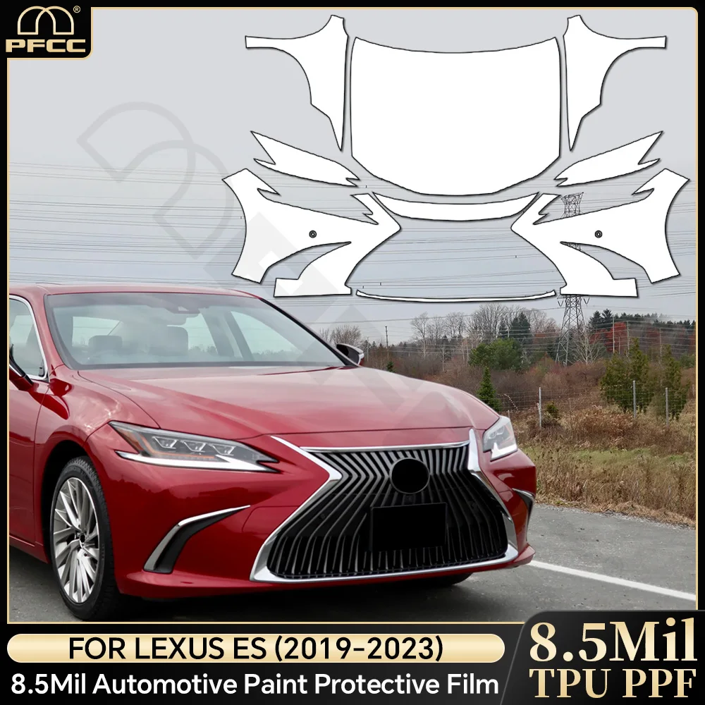 

For Lexus ES 250 300H 350 2019-2023 TPU Paint Protection Film Anti-Scratch Car Body Pre-cut PPF Clear Bra Resistant Invisible