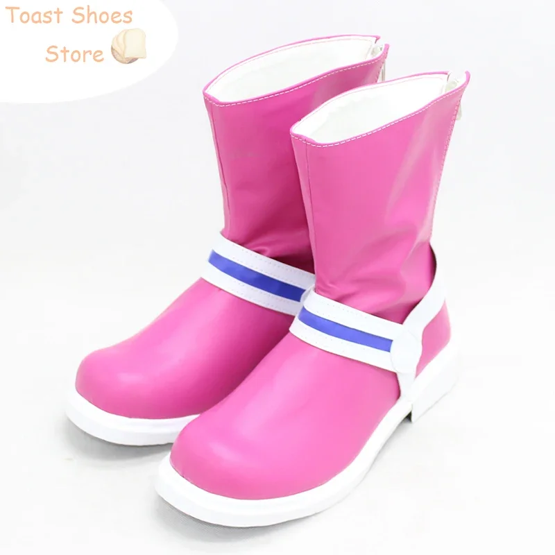 Chichi Cosplay Shoes Anime Cosplay Prop PU Leather Shoes Halloween Carnival Boots Accessories Costume Prop