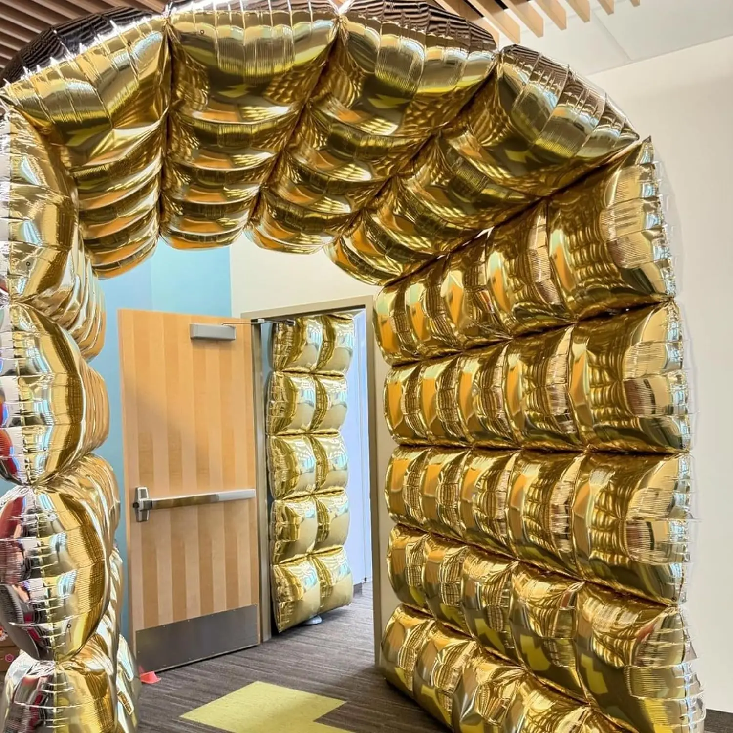 50/25Pcs Chrome Gold Silver Square Foil Balloons Wall Double-sided Square Balloon for Wedding Birthday Christmas Party Backdrops