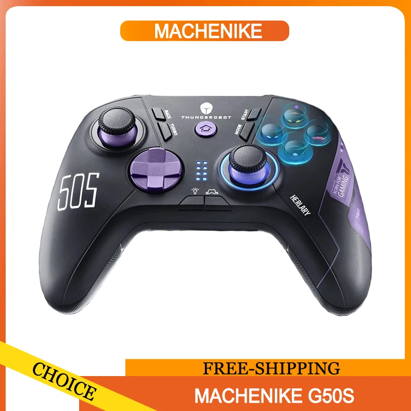 Machenike G50s Wireless Gaming Controller Hall Effect Joystick Triggers Gamepad 1000hz Polling Rate For Switch Pc Android Ios