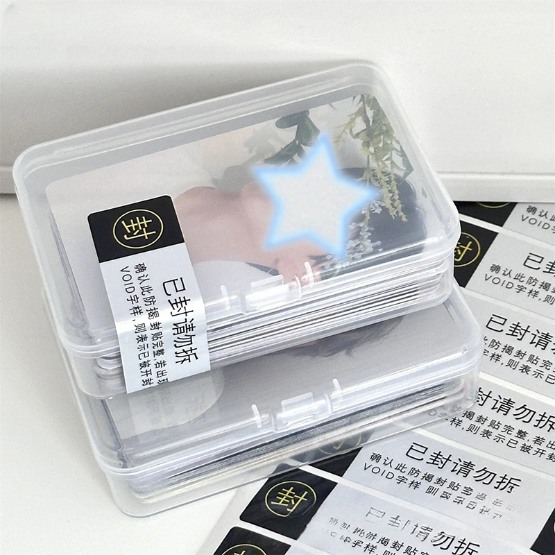 3/5Pcs Transparent Photocard Holder Storage Box Flip Storage Box Classification Small Card Organizer Storage Case Stationery