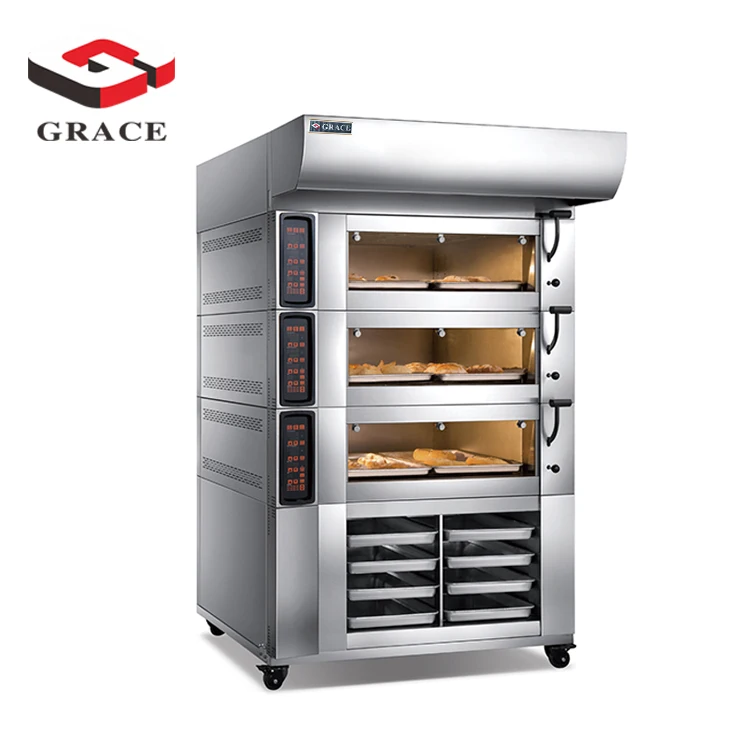 GRACE Commercial Grade Multi-Function Bakery Deck Oven New Electric Baking Machine for Pizza Bread Nuts Corn Fruit