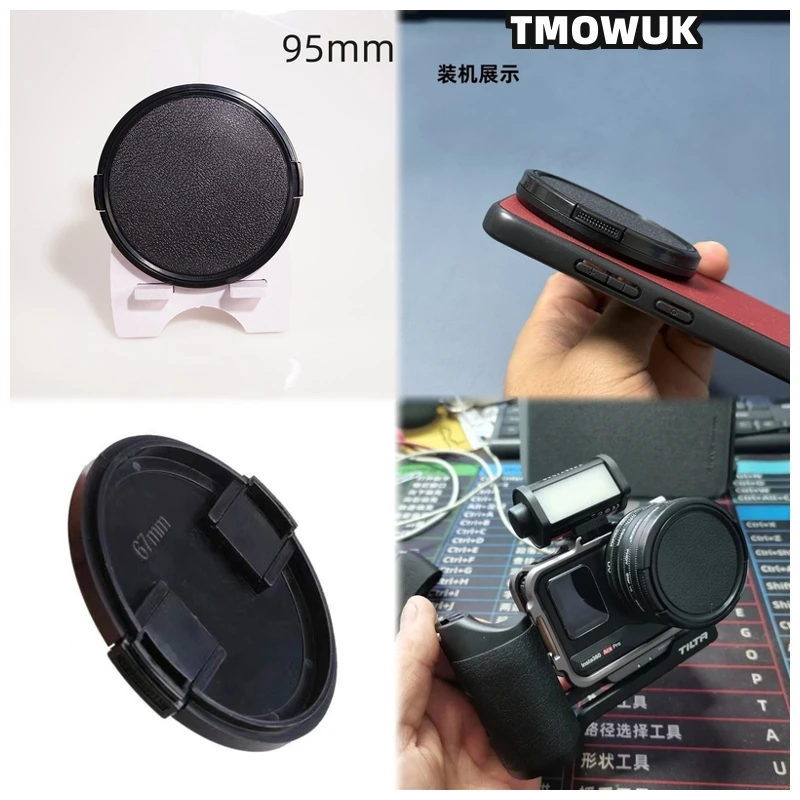 

For Panasonic S1R S9 G100 G95 GH6 GX7 GX8 DMC-FZ400 DMC-FZ450 Camera Lens Cap Protective Cover Center Pinch Snap-on 49mm 52 55 5