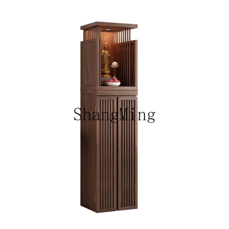 

HJ Solid wood shrine offering table Buddhist shrine cabinet Household shrine God of Wealth cabinet Bodhisattva offering cabinet