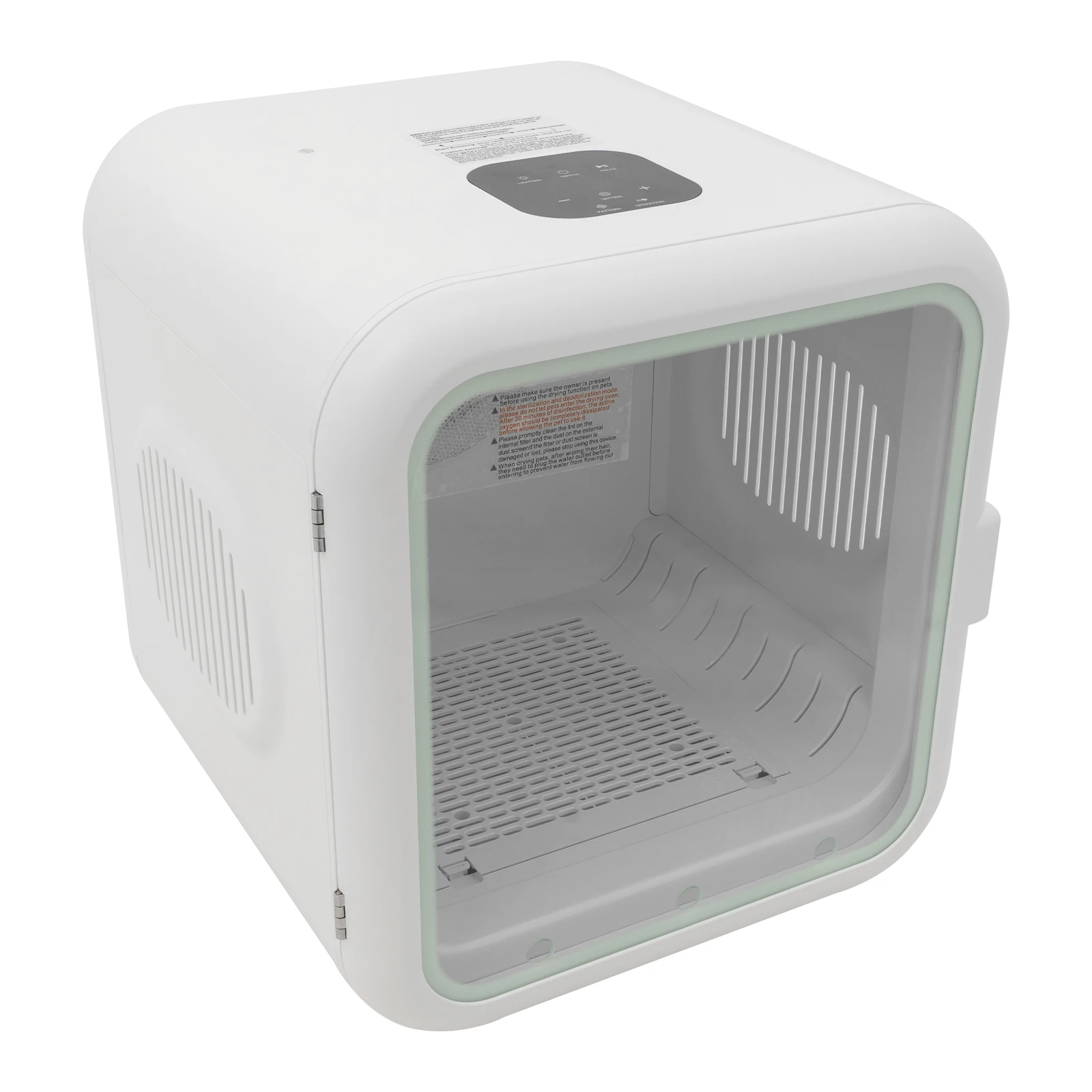 ماكينة تجفيف الحيوانات الأليفة سعة 62 لتر، صندوق مجفف القطط المحمول، ماكينة تجفيف الجرو بقوة 220 فولت 800 وات، 22-45 ° درجة حرارة C قابلة للتعديل، لمتاجر الحيوانات الأليفة والمنازل #2