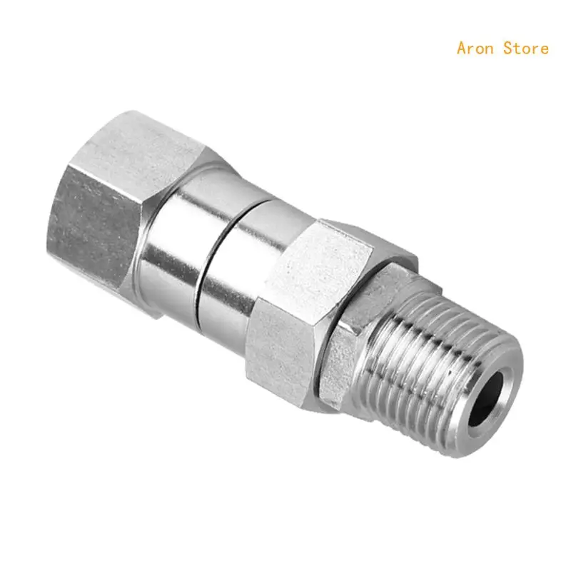 Stainless Steel Pressure Washer 3/8 Inch NPT Male Thread Fitting/M22 14mm Joint Kink Quick Connector H3CF