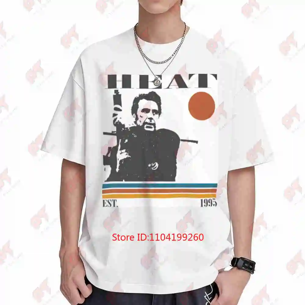 Heat 1995 Movie Retro Film Short Sleeve Tee 100% Cotton T-Shirt