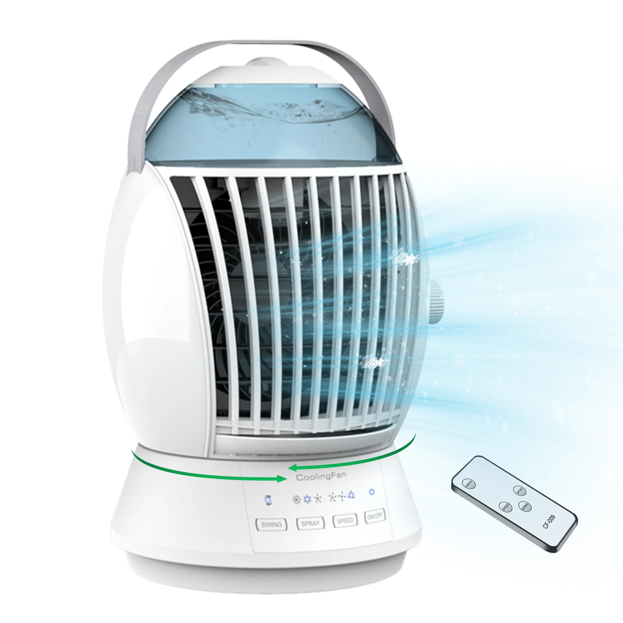 

Mini DC Split Mobile 12V Water Mist Solar air Conditioner Oscillating Cooler Fan Personal Portable air Conditioner