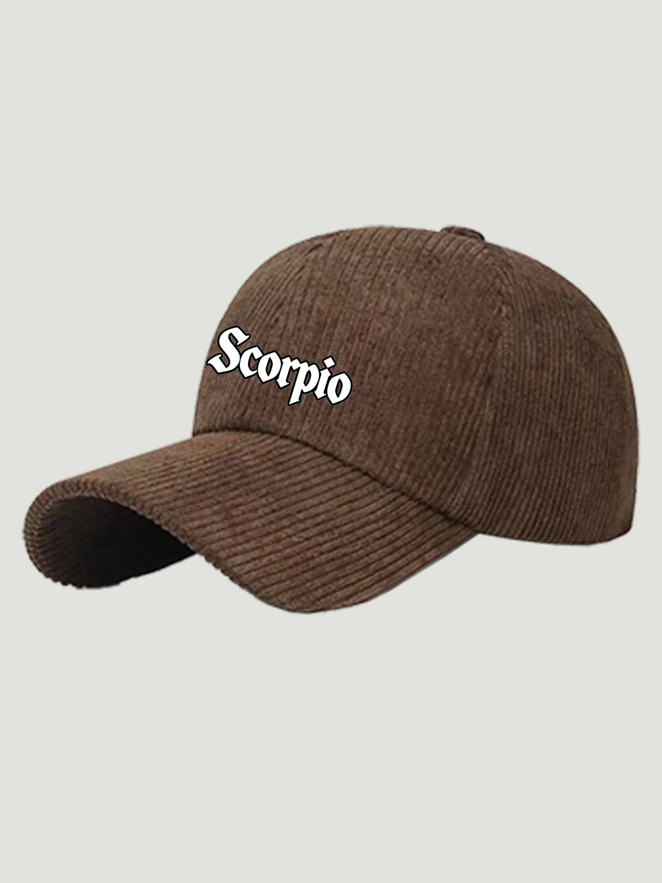 12 Zodiac Signs Corduroy Baseball Cap, Adjustable Unisex Casual Hat, Perfect For Festival, Daily Wear, Fashion Accessory Gift
