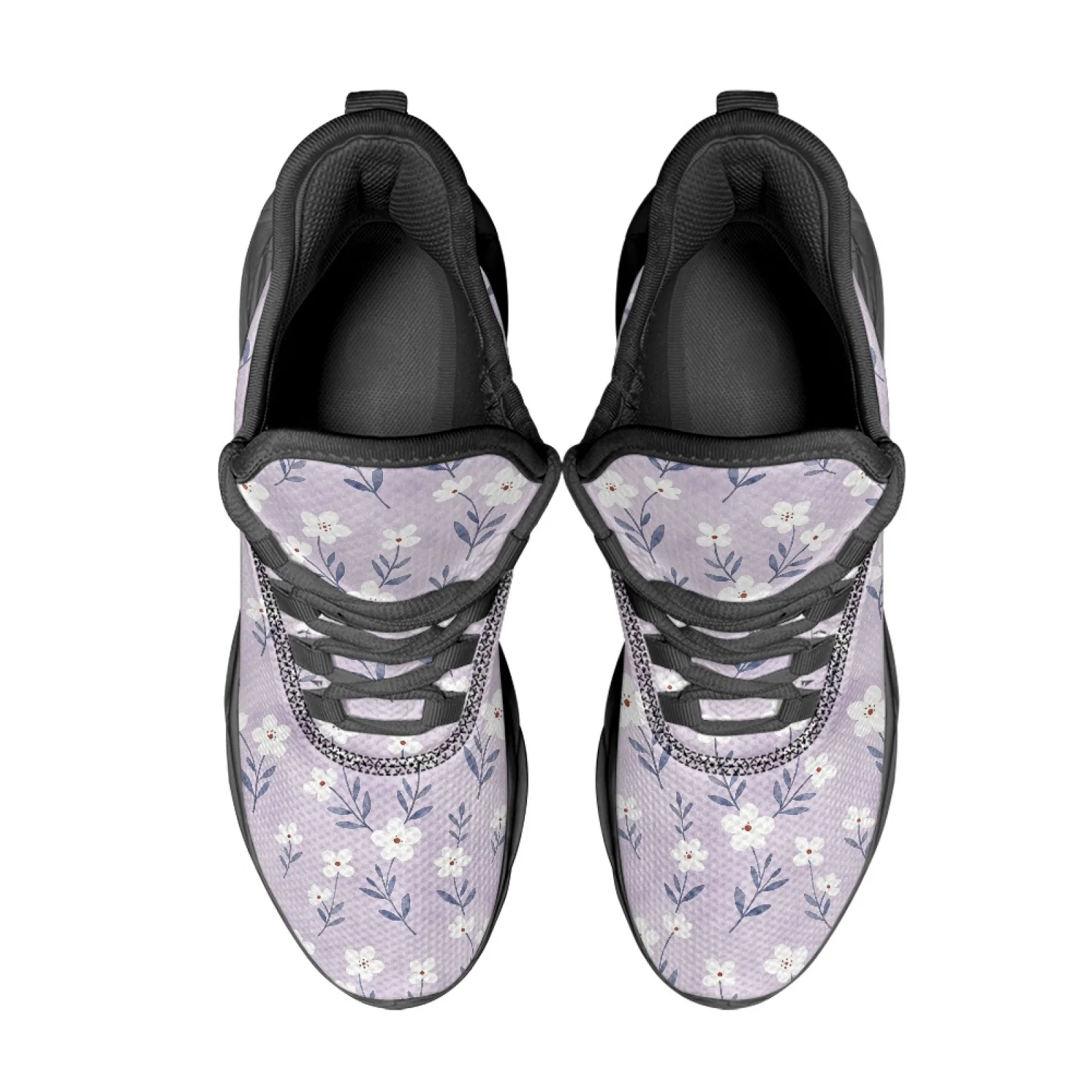 PENSTROLL Floral Men's Racing Shoes Mesh & EVA Athletic Sneakers Breathable Fashion Sneakers for Mens