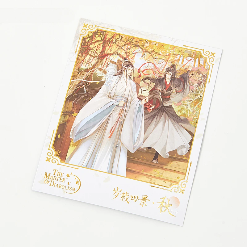 Anime Großmeister der dämonischen Kultivierung Weiwuxian Cosplay Echtzeit-Bildgebung karte Cartoon-Sammlung Fiche Postkarte Weihnachts geschenk