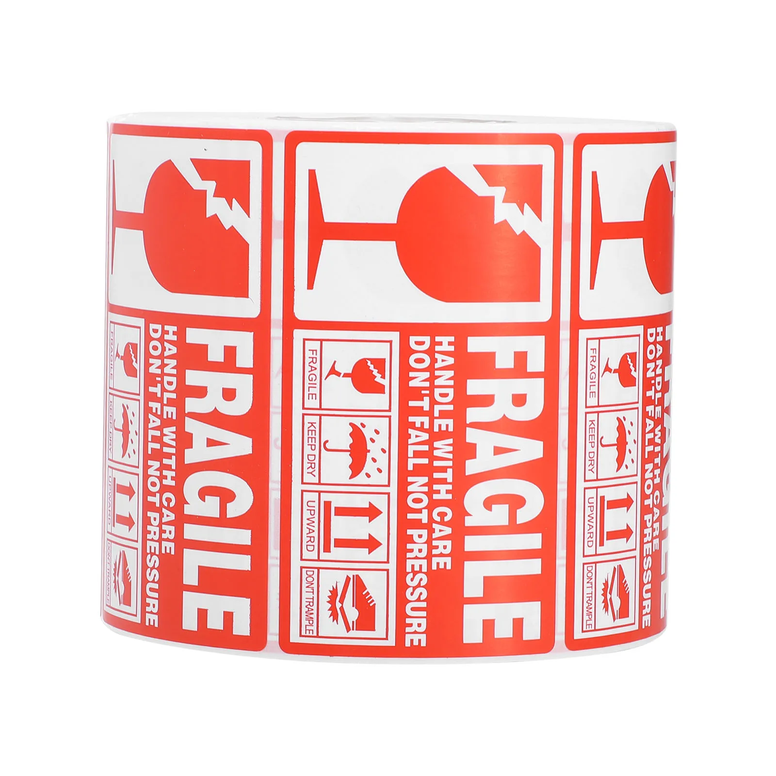 

1pcs Fragile Stickers Handle Care Warning Labels for Shipping Packing Adhesive Paper Box Red White Design Cartons Drums Pallets