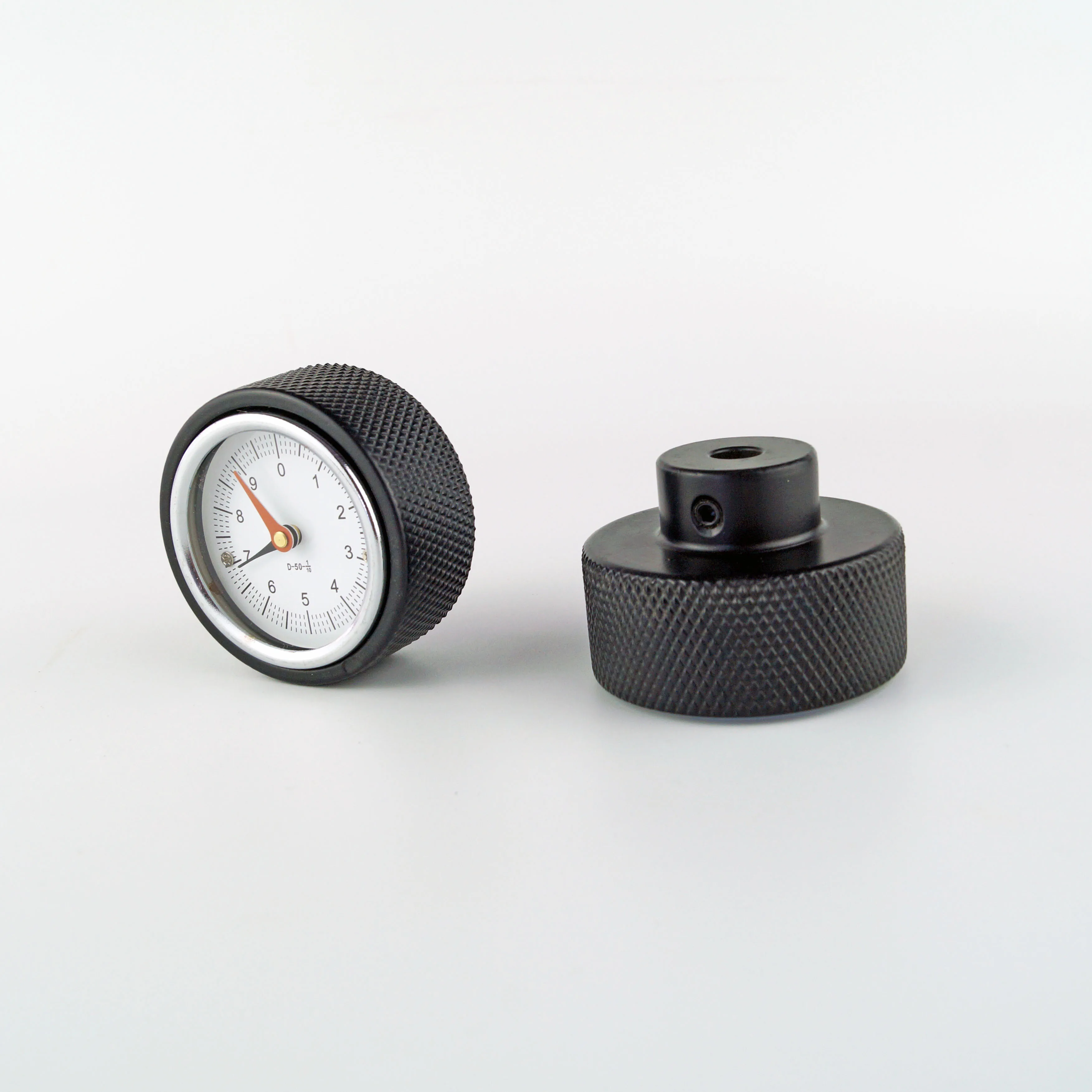 Mechanical aluminium gravity handwheel knob with counter Mechanical analog position indicators and handwheels