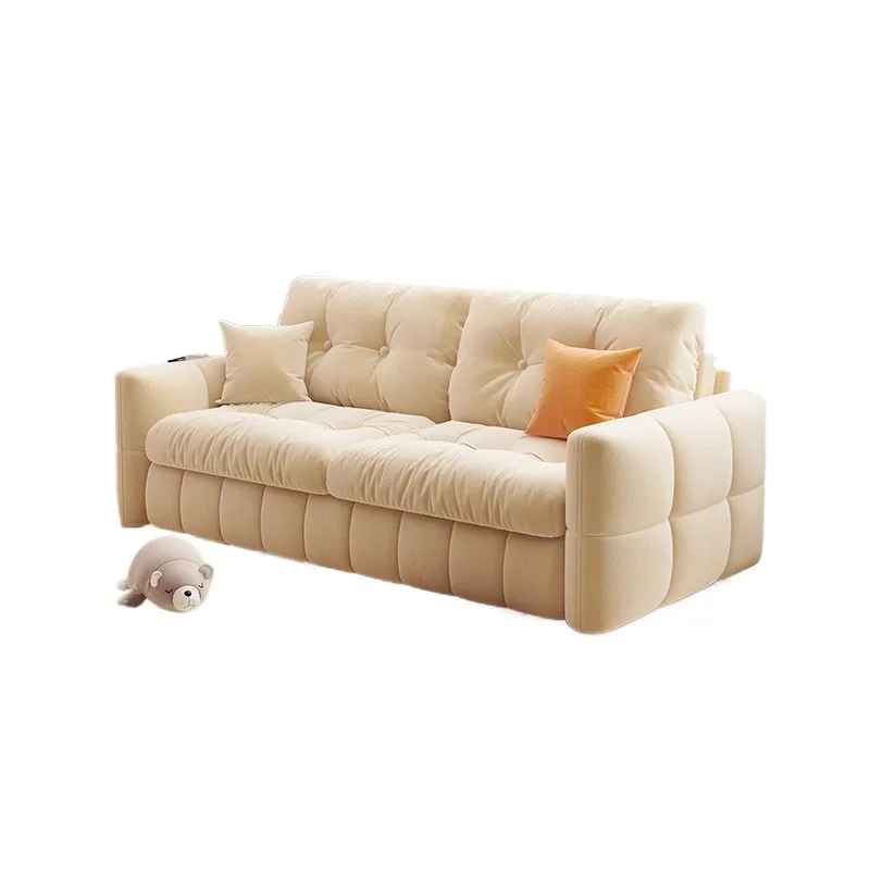 أرائك غرفة المعيشة البيضاء المصممة كبيرة الحجم كلاسيكية ناعمة أرائك غرفة المعيشة أثاث حديث من الشمال Divano Moderno للمنزل #6