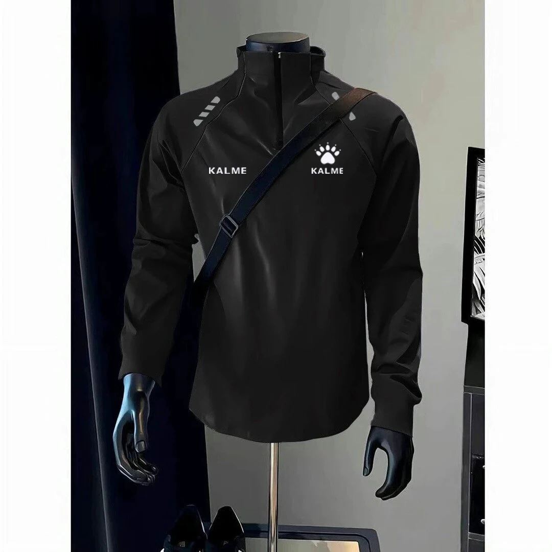 Men's Outdoor Sports Quick Dry Long Sleeve T-Shirt Half Zipper Thin Fitness Running Upper Apparel Breathable Cool Feeling