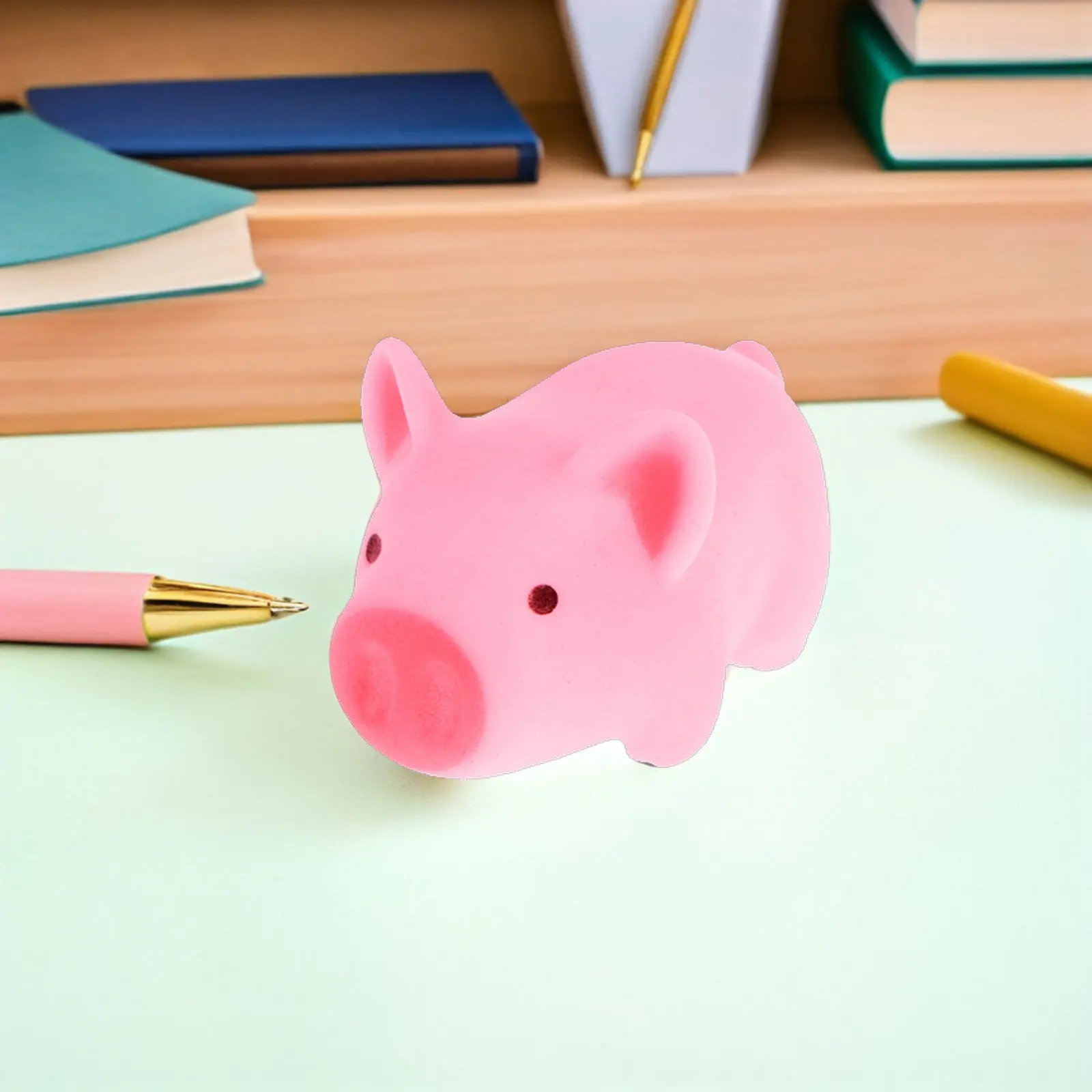 20Pcs Pink Pig Squeeze Stress Relievers Cartoon Design Kids Anxiety Relief Sensory Decompression Fun Squeeze Toy