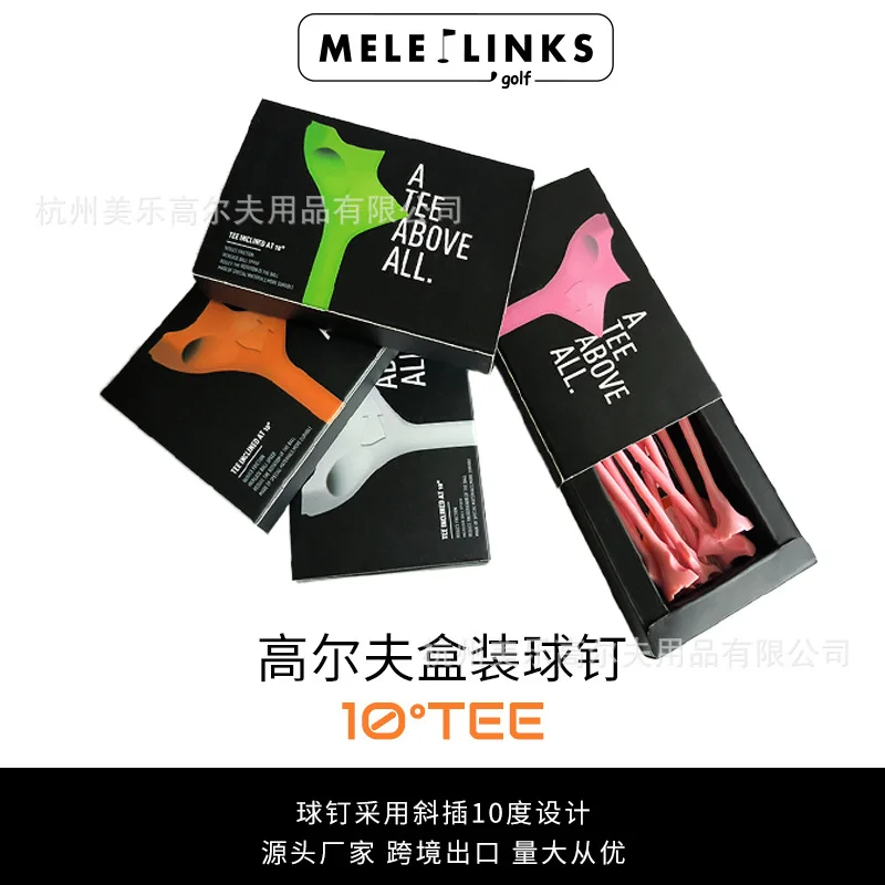 

Golf Tee Holder 10 ° Oblique Socket 10 Pcs Impact Training Golf Golf Nail Supplies