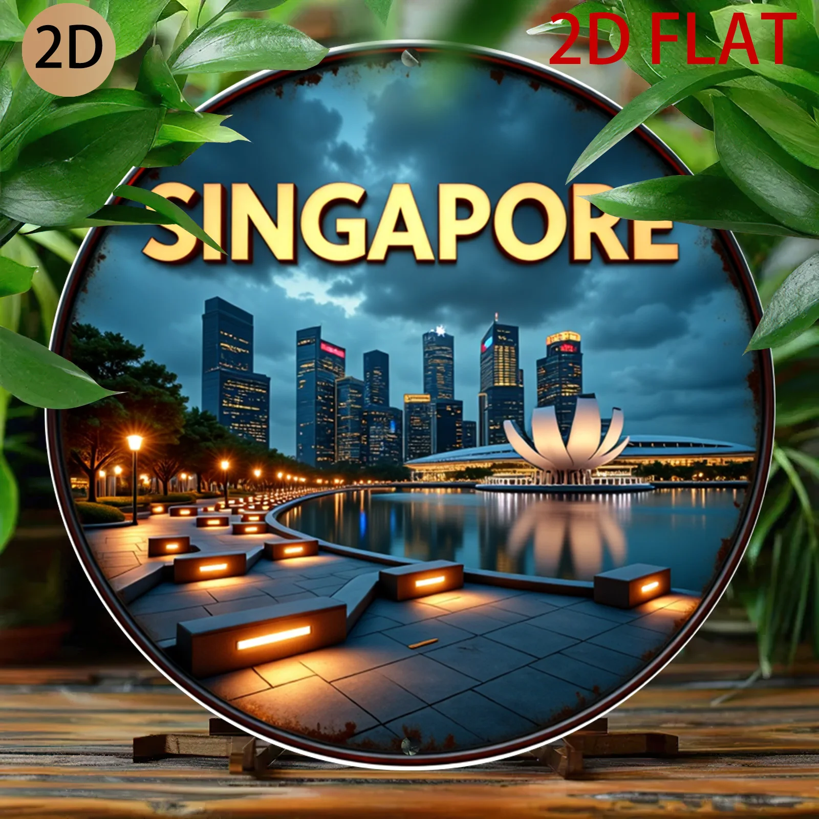 Home Office Singapore - Logo de l'horizon urbain de la