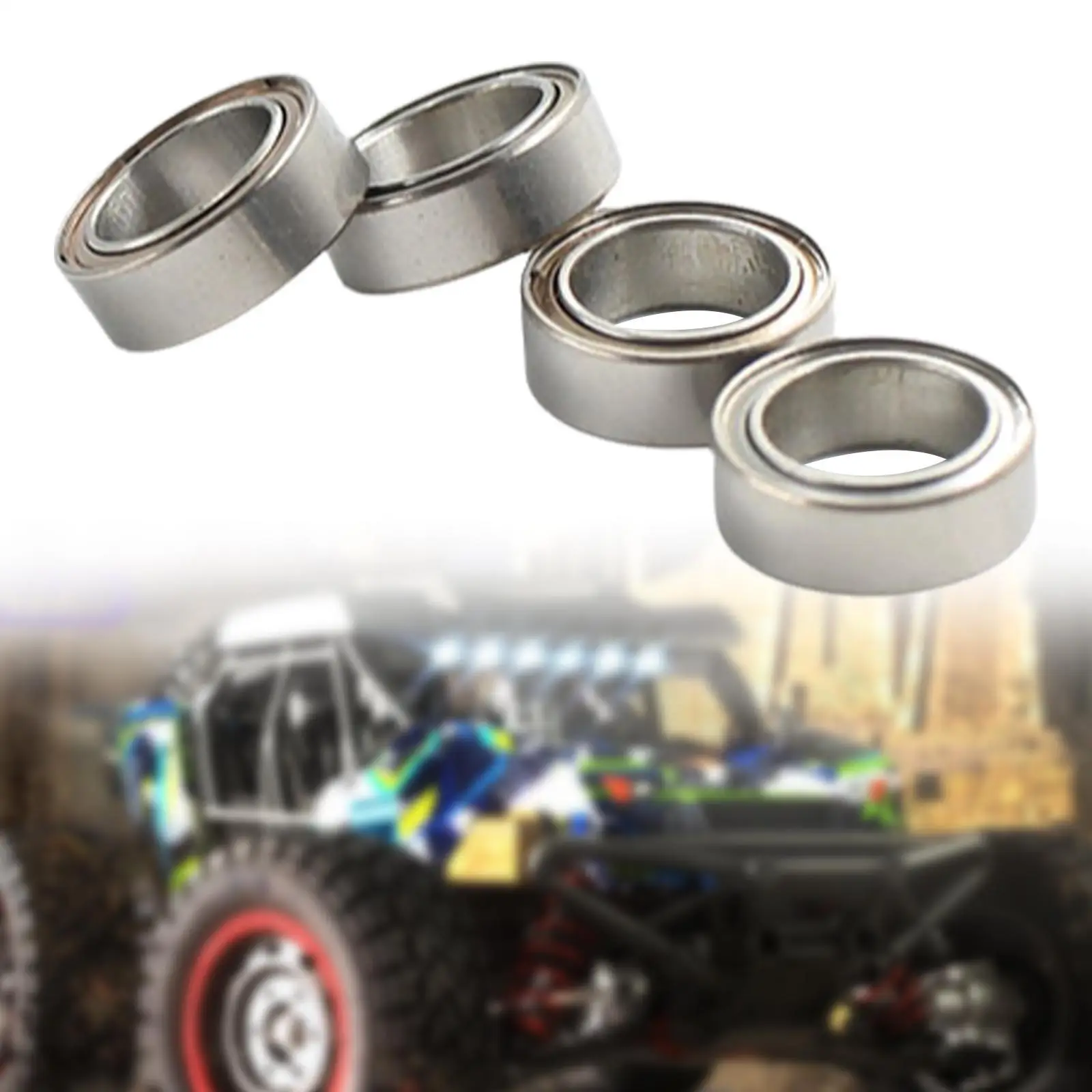 4 Pieces 1/16 Sealed Bearing Kits Upgrade RC Components Accessories Part