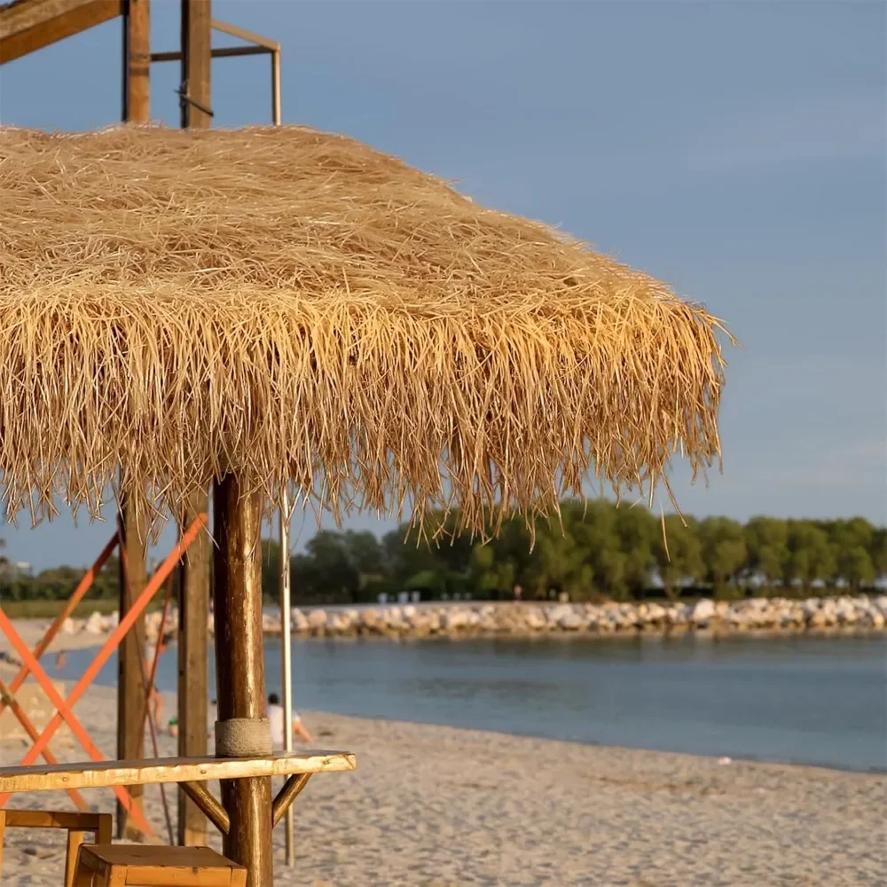 

Artificial Thatch Grass Roofing,Fire Retardant Synthetic Thatch Roofing,Thatch Palm Thatch Rolls, PE Simulation Thatch,