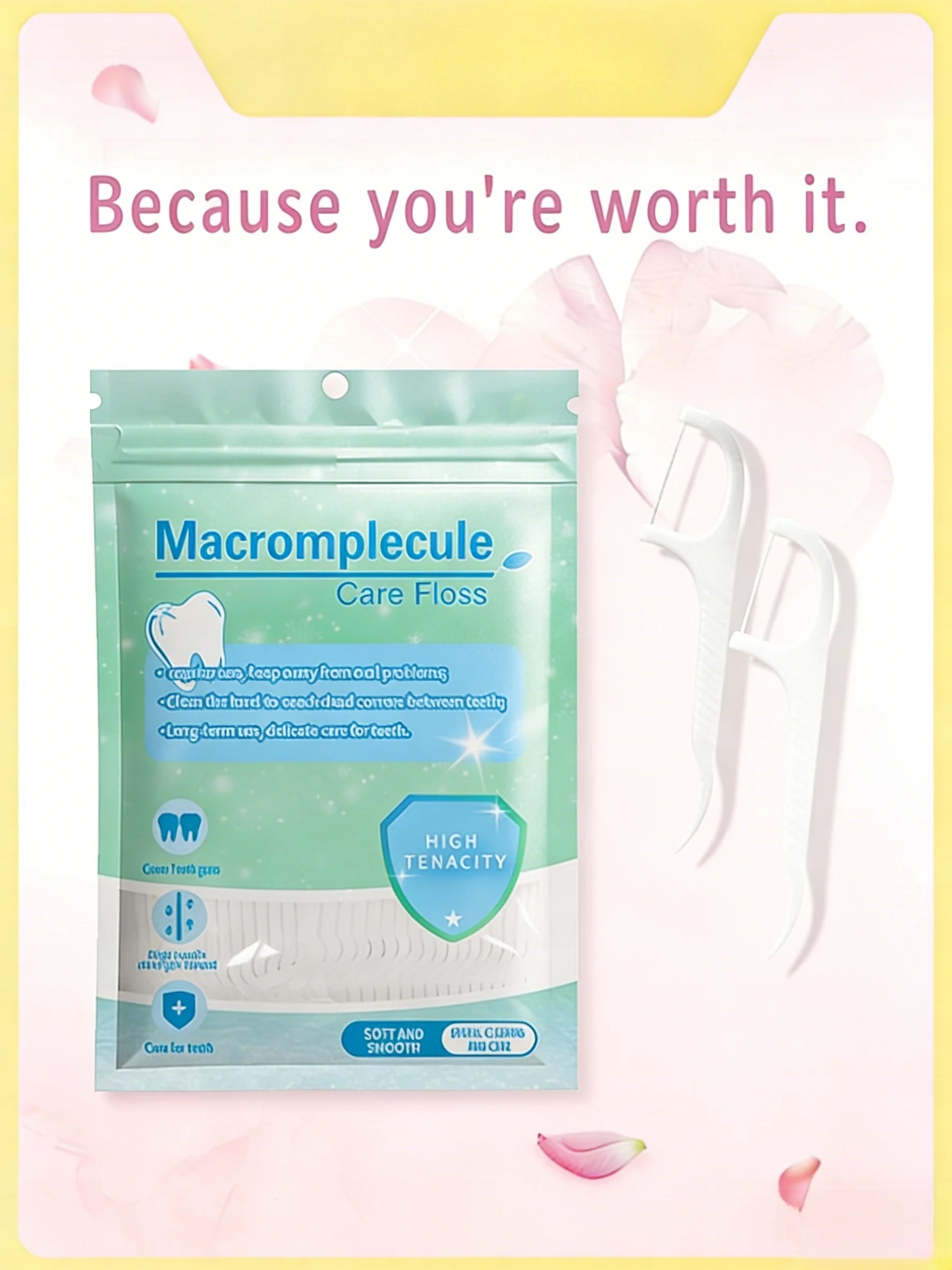 

Набор зубных нитей-флоссеров оптом - Усиленные межзубные очистители с ультратонкой нитью, в индивидуальной упаковке в прозрачных пакетах - Толстые и прочные