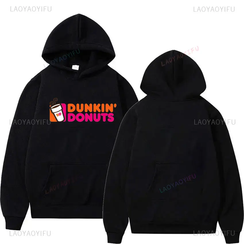 Dunkin' Deez Nuts - Dunkin Deeznuts Hoodies Aesthetic Clothes Graphic Sweater Shirts Top Letters Printed Sweatshirts Hooded