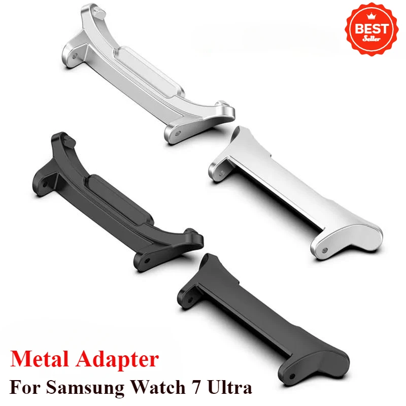 20 22 24mm Metal Watch Adapter for Samsung Galaxy Watch 7 Ultra 47mm Strap 1Pair Stainless Steel Connector for GALAXY ULTRA Band