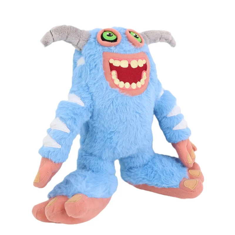 متوفر في المخزون بلدي الغناء وحوش نادرة ماموت ألعاب من نسيج مخملي الأزرق غامض الفيل محشوة الحيوان لعبة رسمية شخصية رائجة البيع هدية